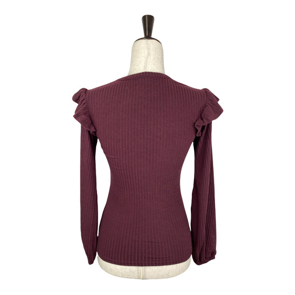 NWT New Look Frill Shoulder Top Size 2 - Picture 2 of 5